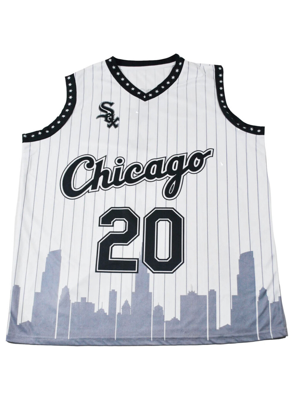 Chicago White Sox MLB Baseball Basketball White Jersey Size X-Large